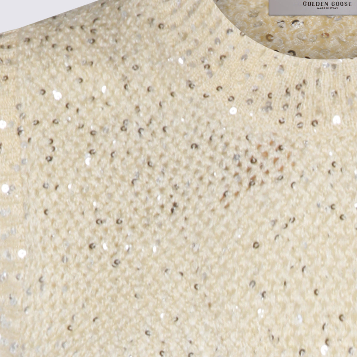 Golden Goose Sweaters Heritage White _100 % Co