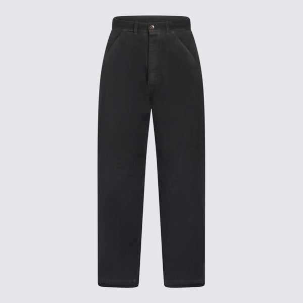 Maison Margiela 65% Polyester trousers in blue