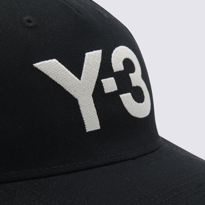 Y-3 Hats Black _100 % Co