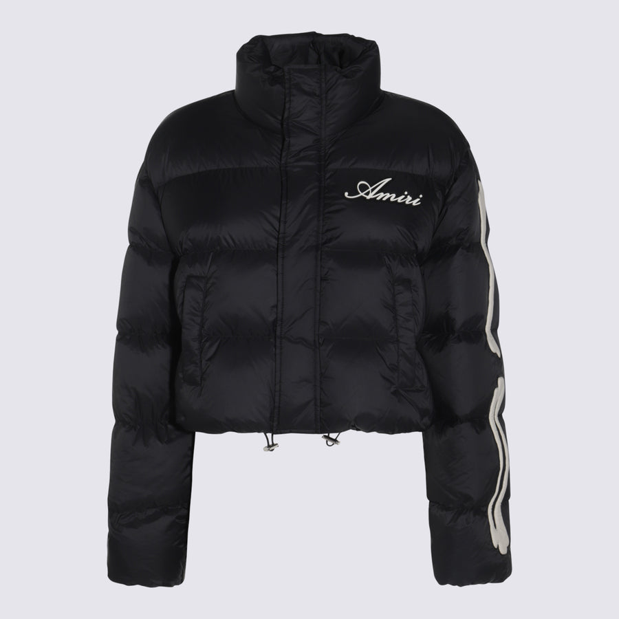 Amiri 100% Nylon down jacket in black
