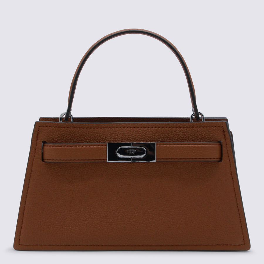 Tory Burch Leather top handle bag in brown