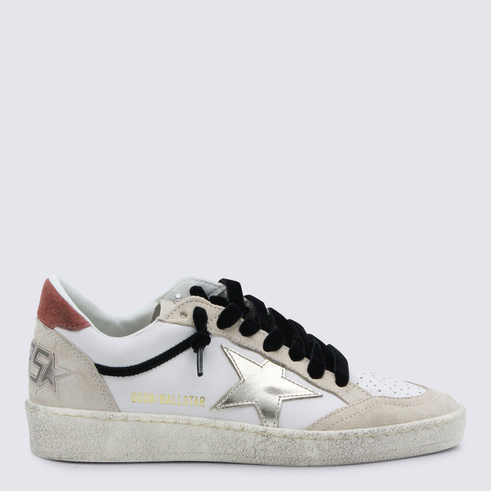 Golden Goose Sneakers White/beige/platinum Rust _cover Tex/le - Sole El