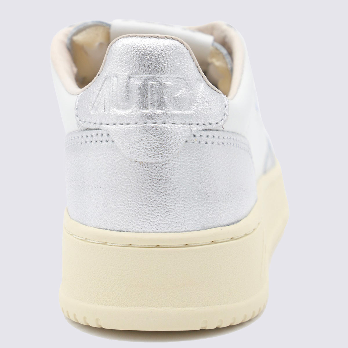 AUTRY Sneakers Leat/leat Wht/silver _cover Tex/le Sole El