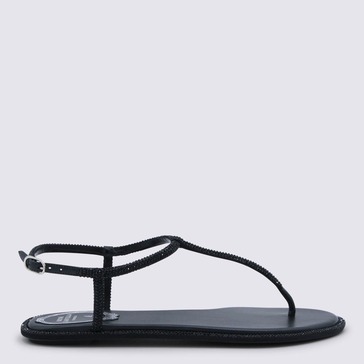 René Caovilla Flat shoes Black _cover Le Sole El