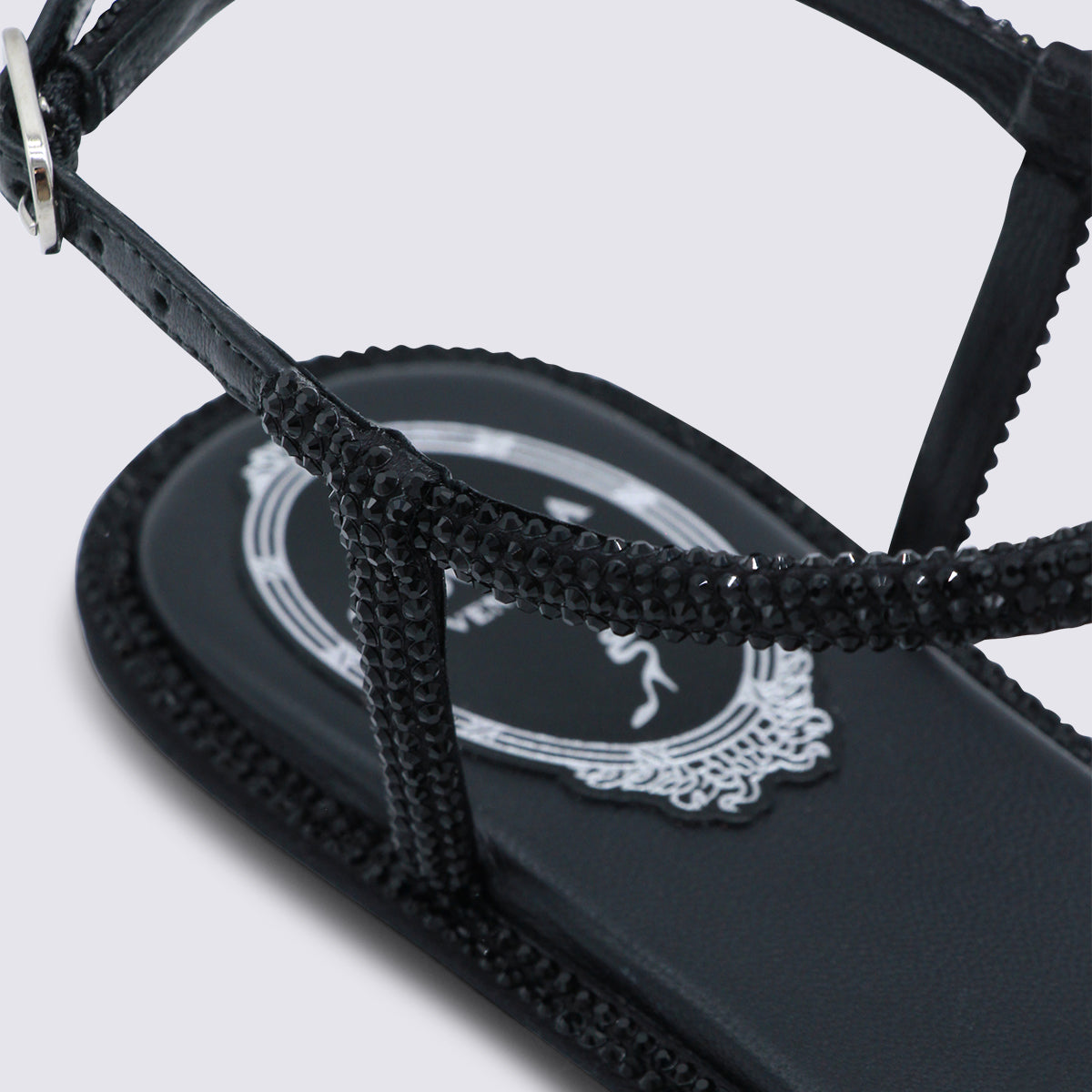 René Caovilla Flat shoes Black _cover Le Sole El