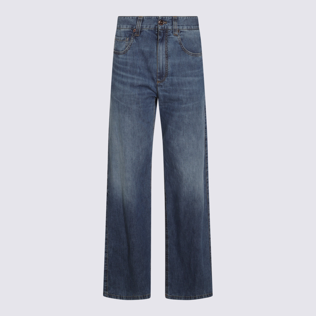 Brunello Cucinelli Jeans Med Wash Denim _co