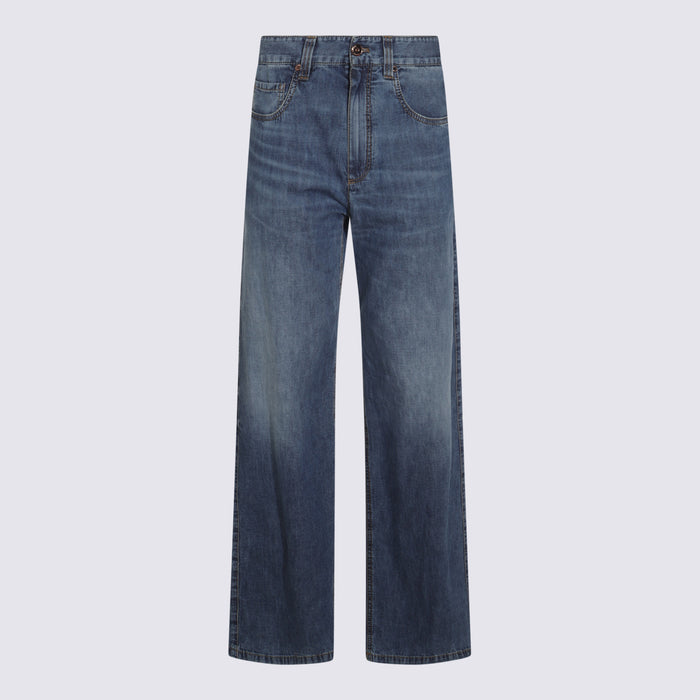 Brunello Cucinelli Jeans Med Wash Denim _co