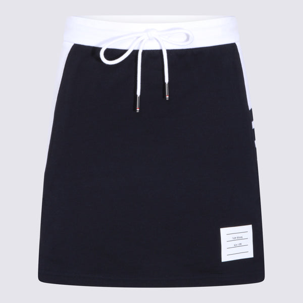 Thom Browne 100% Cotton skirt in navy