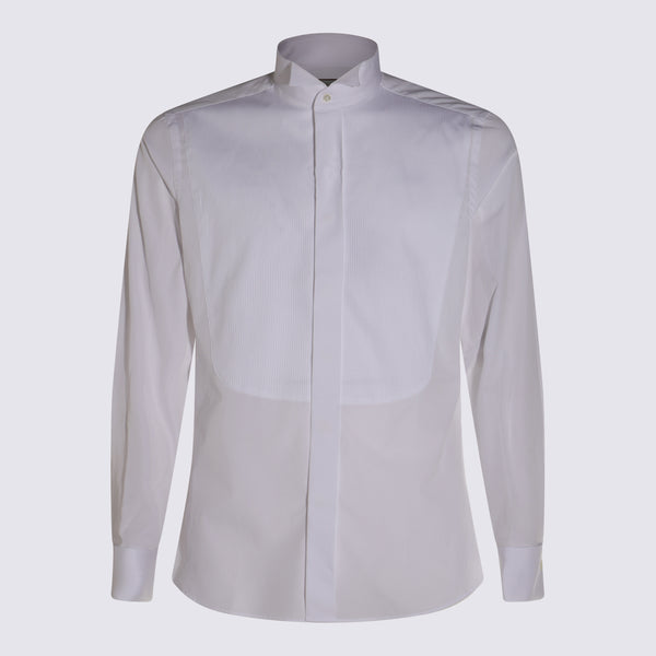 Canali 100% cotton shirt in white