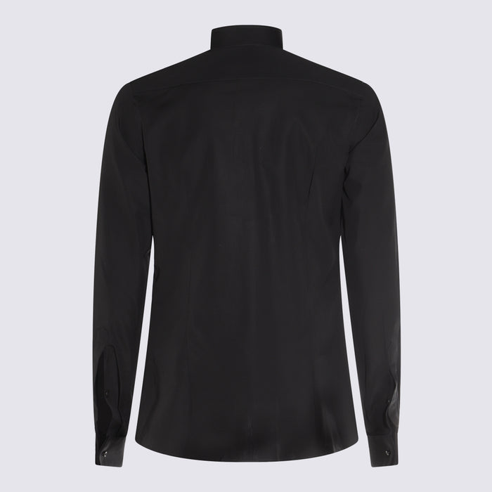 Canali Shirts Black _100 % Co