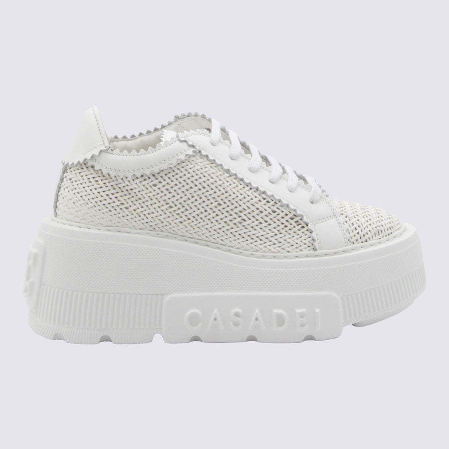 Casadei Mesh upper sneakers in white