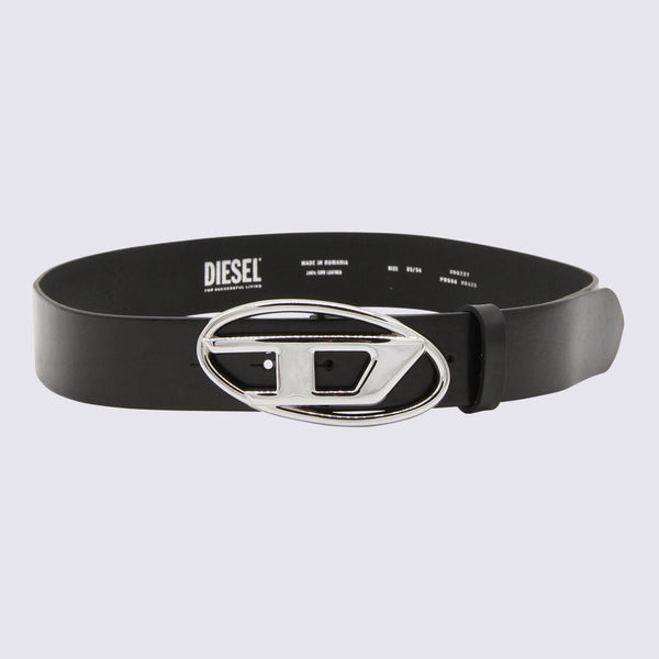 Diesel Leather belt in black
