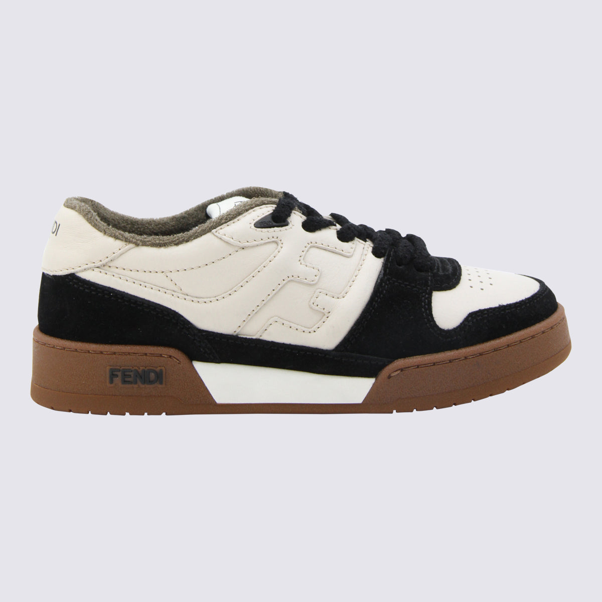 Fendi Sneakers Black/milk _cover Le - Sole El