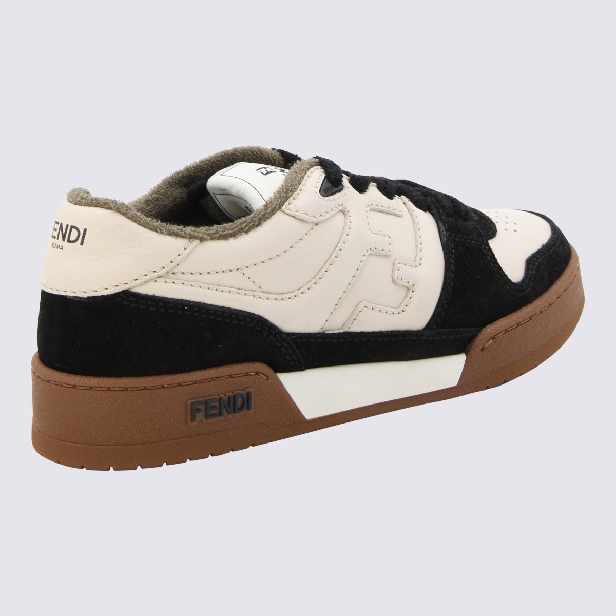 Fendi Sneakers Black/milk _cover Le - Sole El
