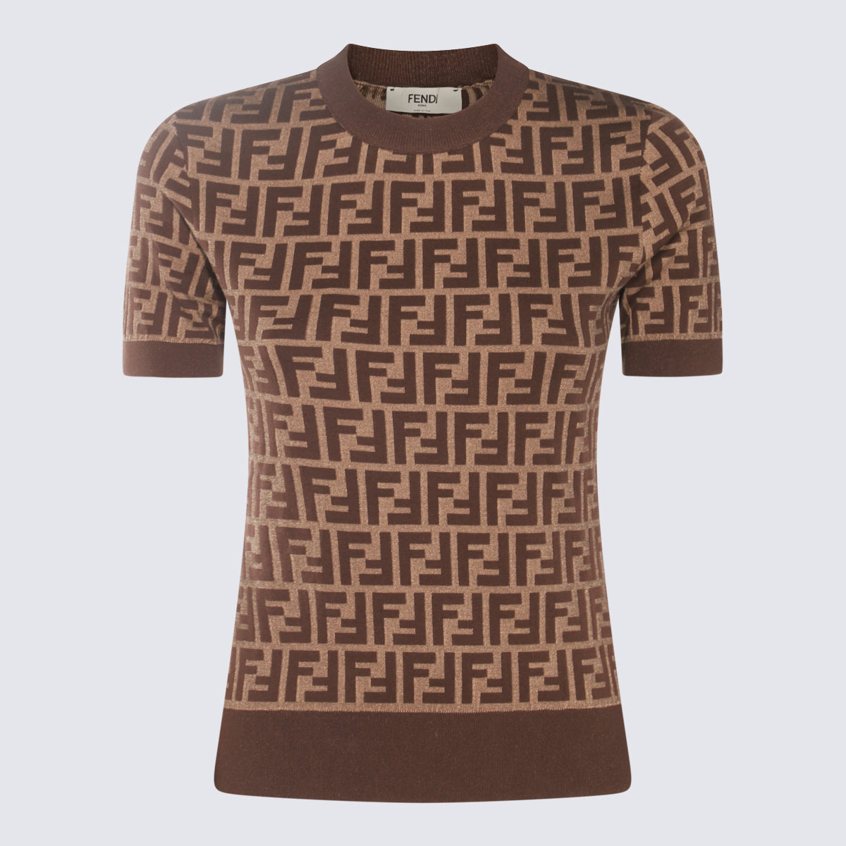 Fendi Sweaters Tobacco _100 % Co