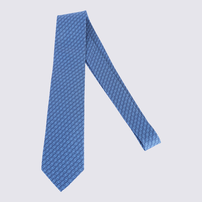 Ferragamo Ties Blue _se