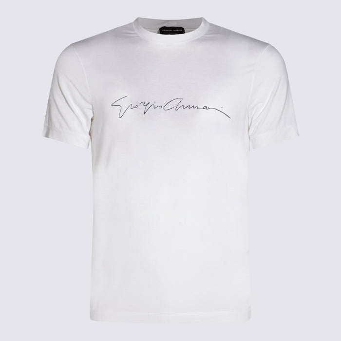 Giorgio Armani T-shirts and Polos White