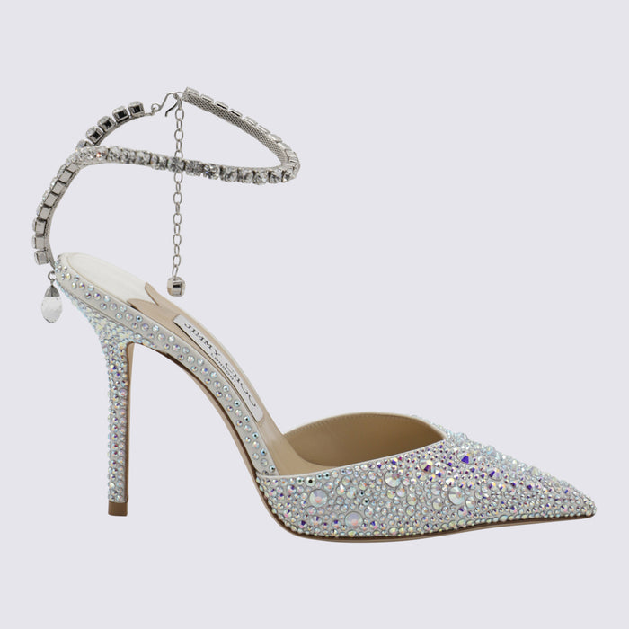 Jimmy Choo With Heel Ivory/crystal _cover Le Sole