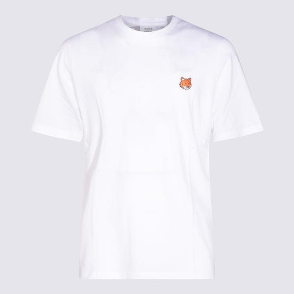 Maison Kitsune' 100% cotton t-shirt in white
