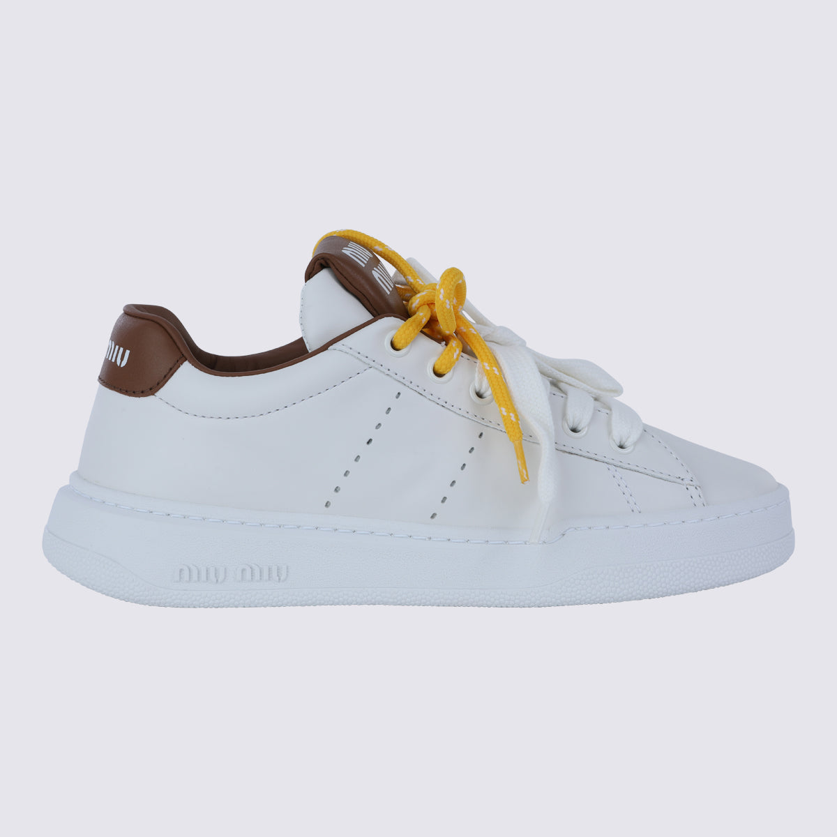 Miu Sneakers Bianco+cognac _cover Le Sole El