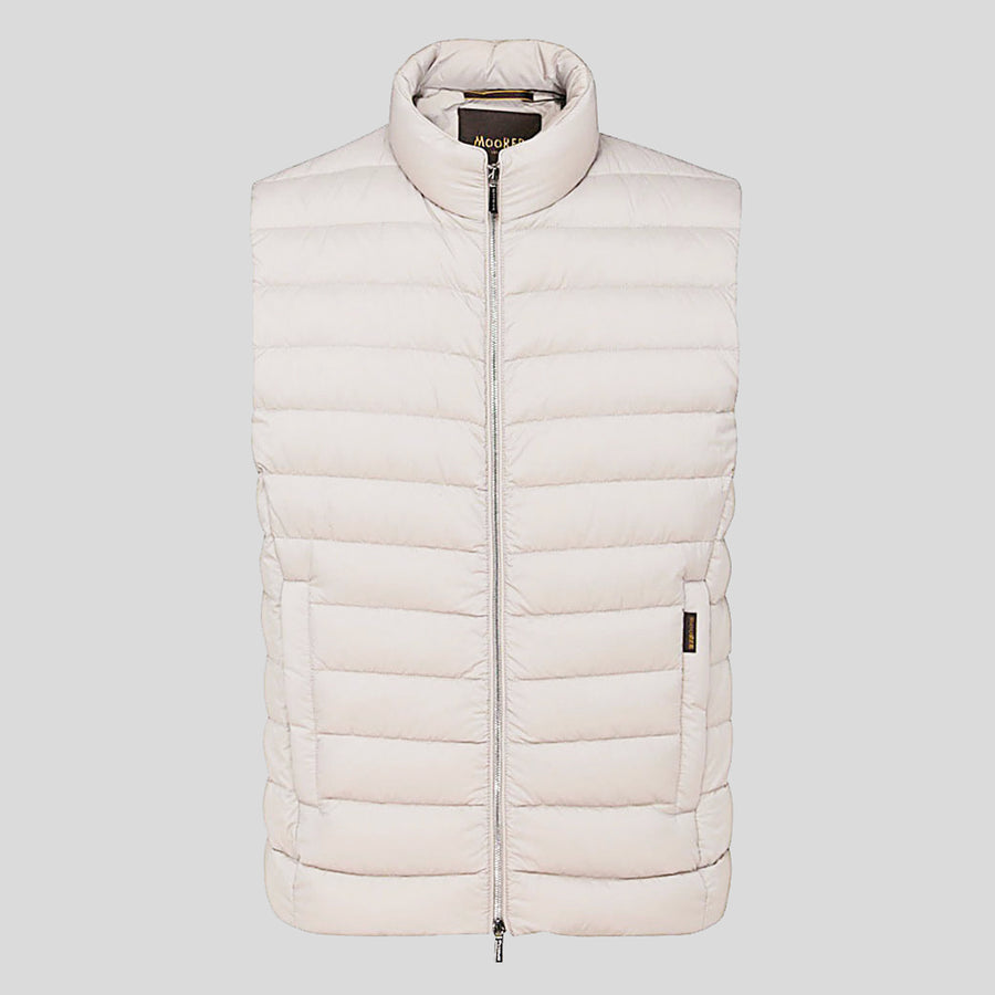 Moorer 100% polyamide vest in beige