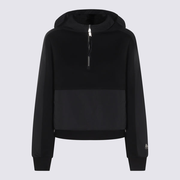 Moose Knuckles 84% Cotton sweatshirt in black