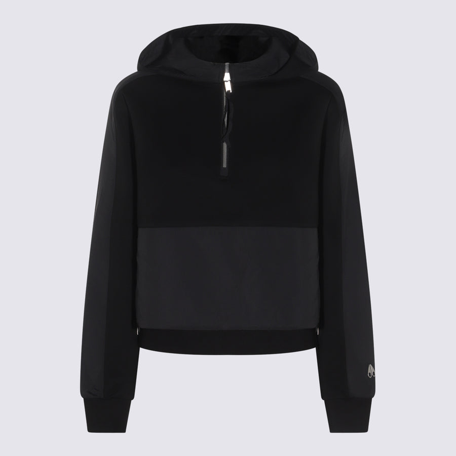 Moose Knuckles 84% Cotton sweatshirt in black