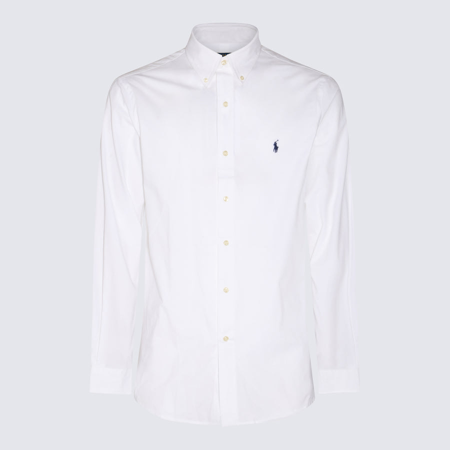 Polo Ralph Lauren 91% CO 9% EA shirt in white
