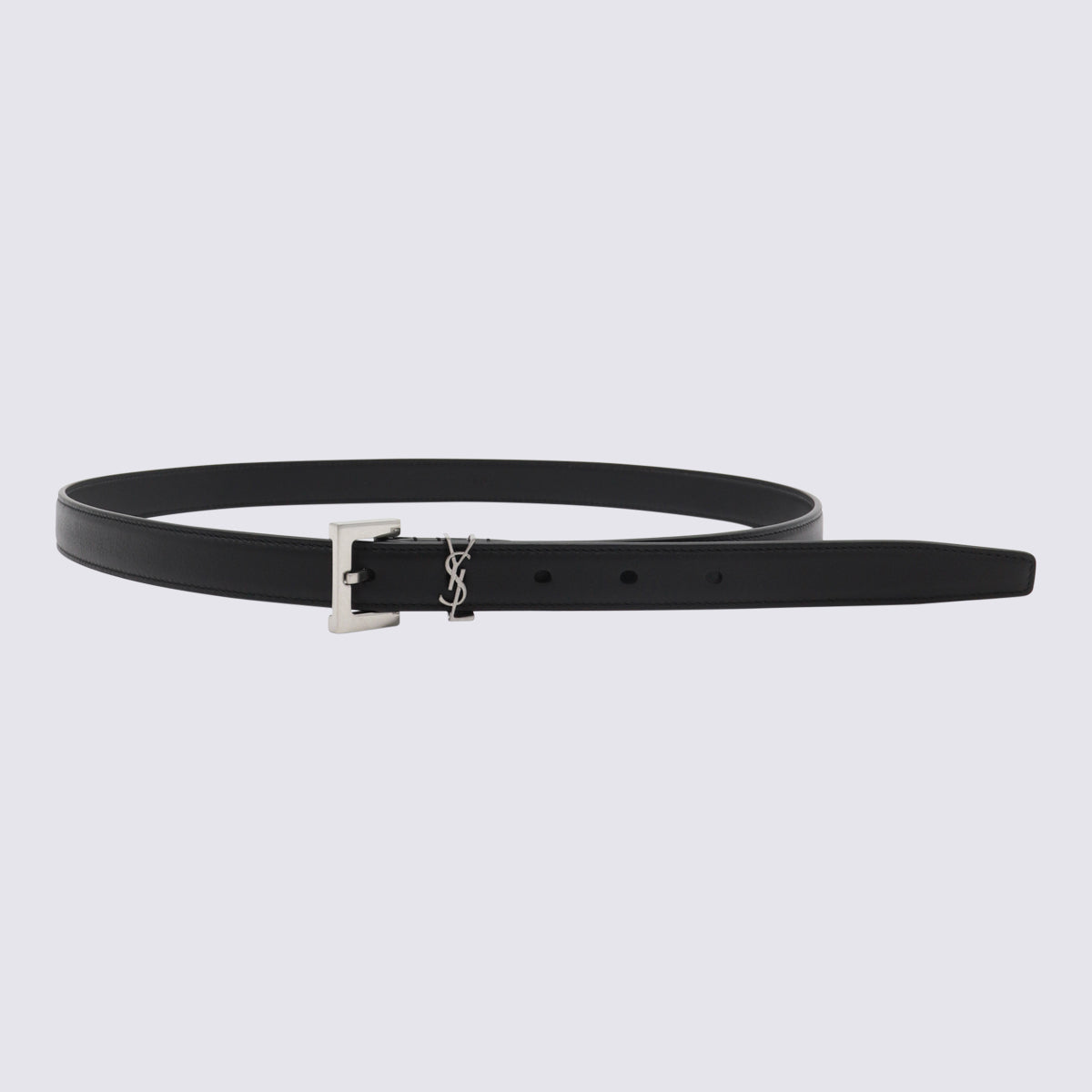 Saint Laurent Belts Black Calf Skin