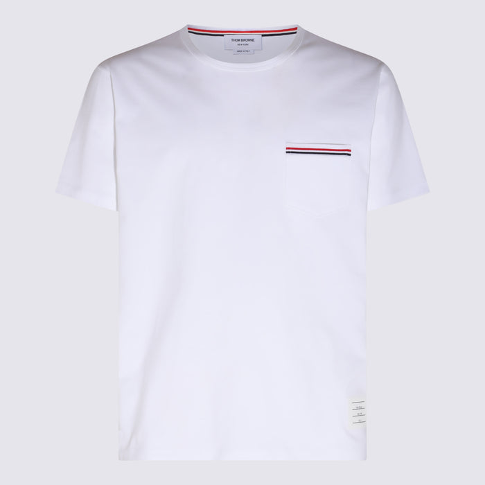 Thom Browne T-shirts and Polos White _100 % Co