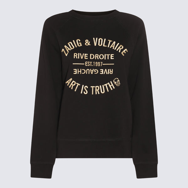 Zadig & Voltaire 100% Cotton sweatshirt in black