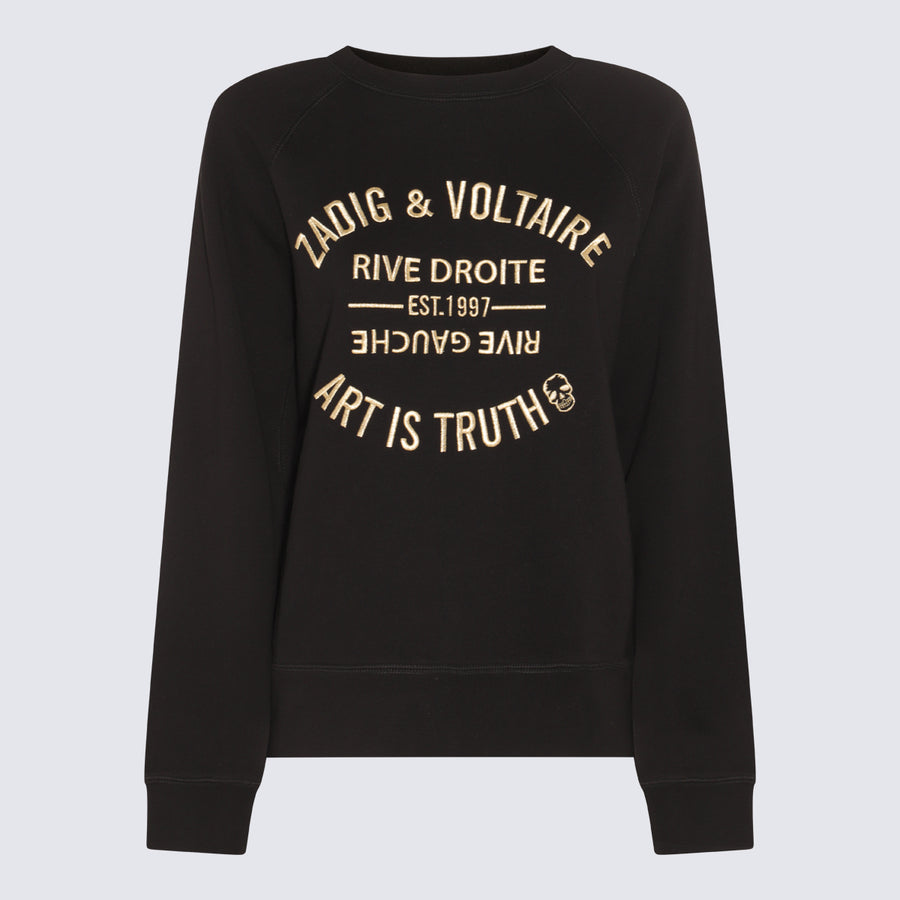 Zadig & Voltaire 100% Cotton sweatshirt in black