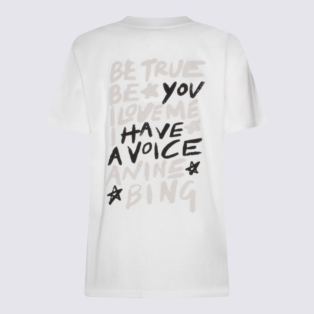 ANINE BING T-shirts and Polos White _100 % Co