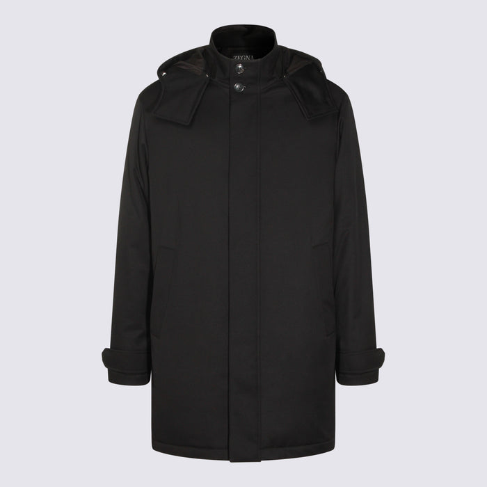 ZEGNA Coats Black _pl