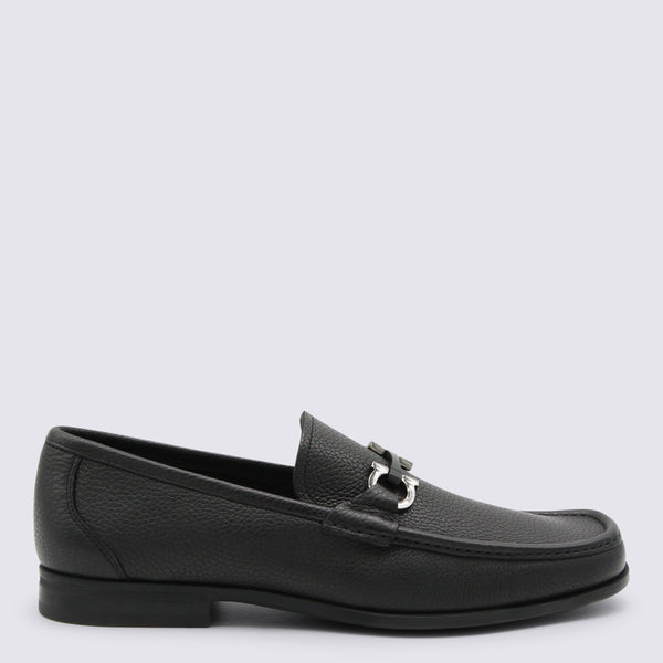 Ferragamo Leather upper loafer in black