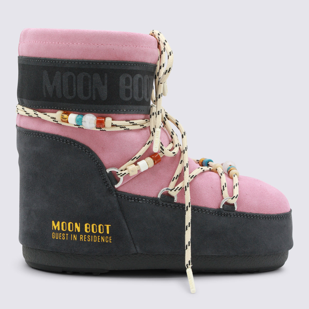 Moon Boot Grey/rose _cover Tex Sole El