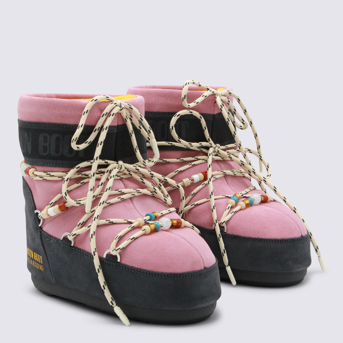 Moon Boot Grey/rose _cover Tex Sole El