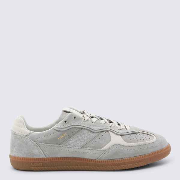 Alohas Suede and Mesh upper; Rubber sole sneaker in gray