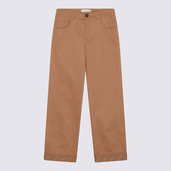 Fendi Trousers Brown _100 % Co