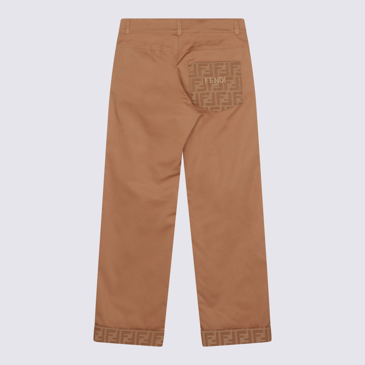 Fendi Trousers Brown _100 % Co