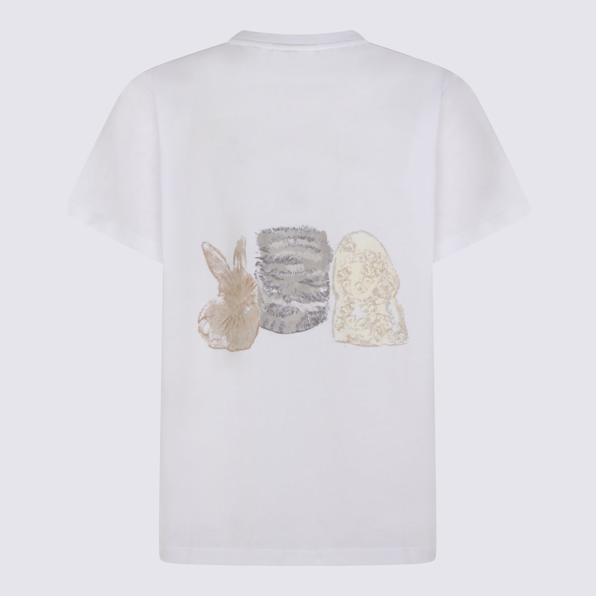 GANNI T-shirts and Polos White _100 % Co