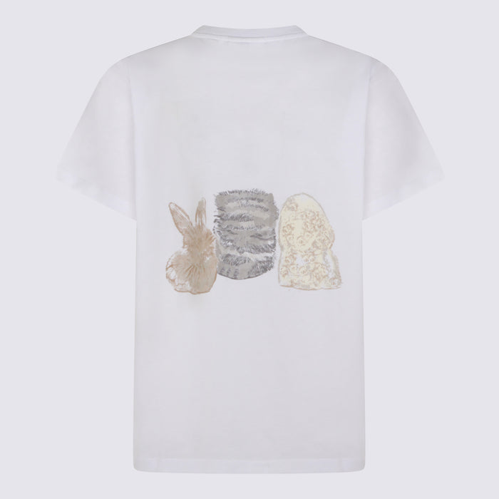GANNI T-shirts and Polos White _100 % Co