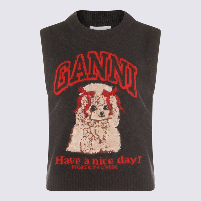 GANNI Sweaters Black Sand _wo Recyled Wo Recycled Pa