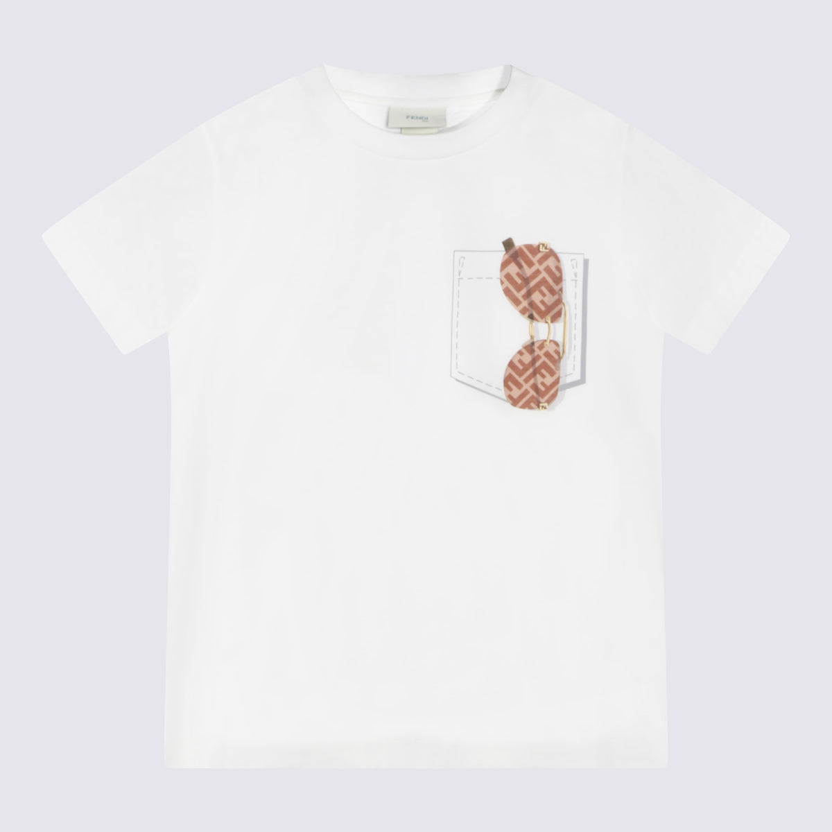 Fendi T-shirts and Polos Gesso