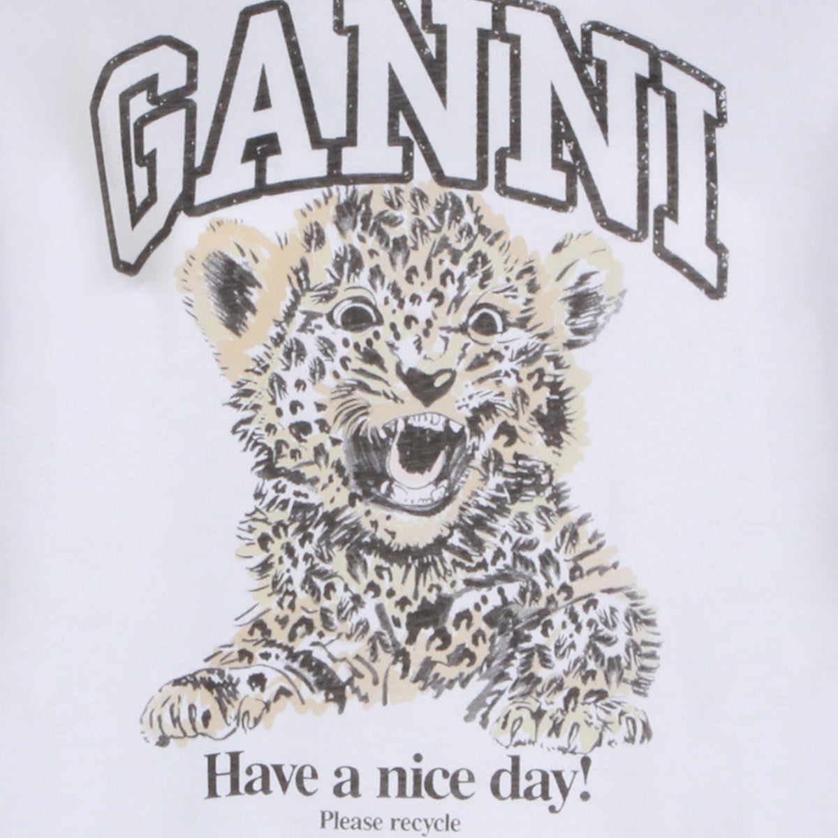 GANNI T-shirts and Polos Brown _100 % Co