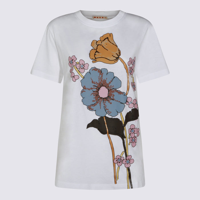 Marni T-shirts and Polos Lily White _100 % Co