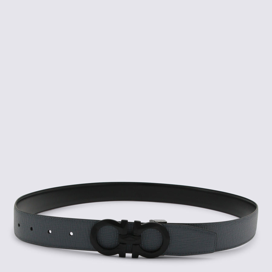 Ferragamo Leather belt in gray