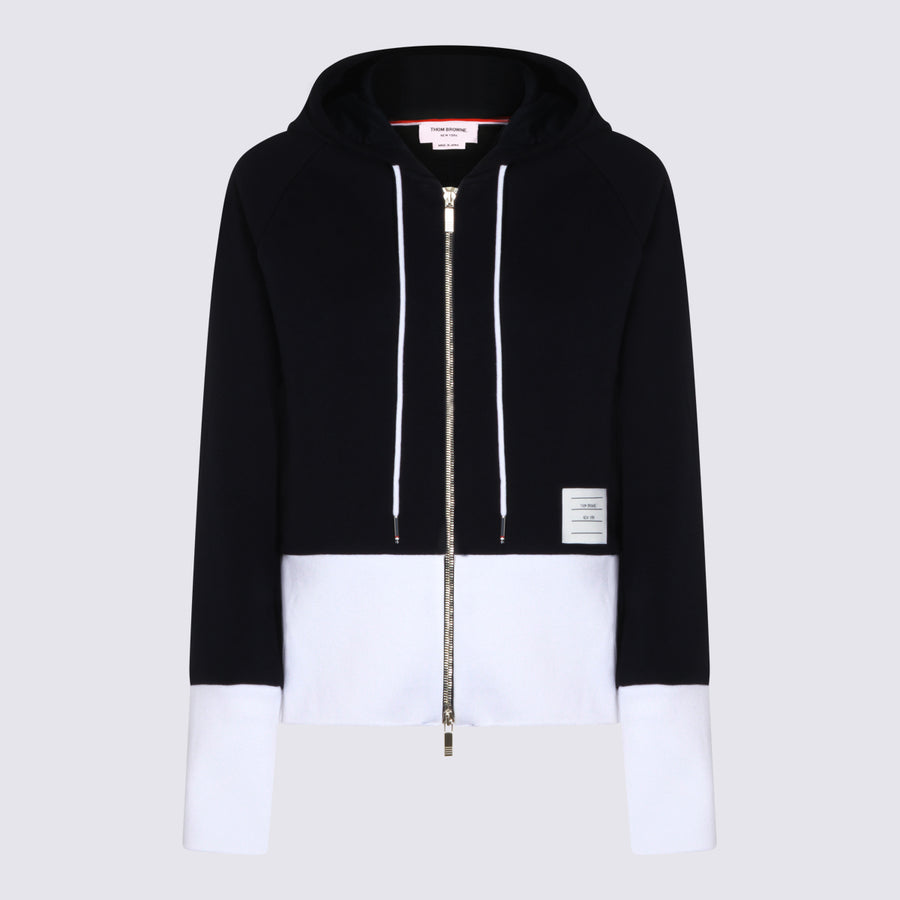 Thom Browne 100% Cotton hoodie in black