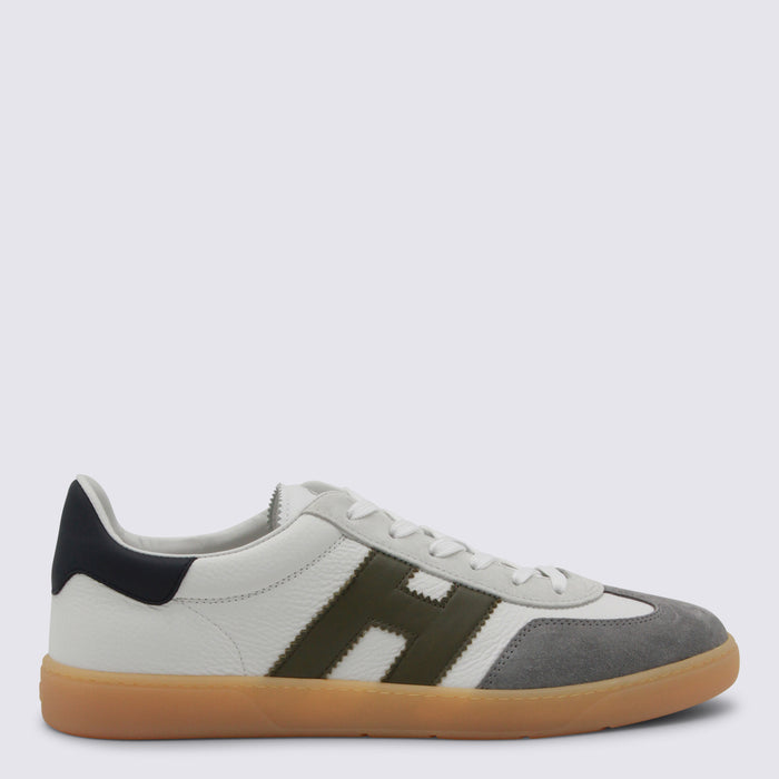 Hogan Sneakers Bianco-oliva-navy _cover Tex/le Sole El