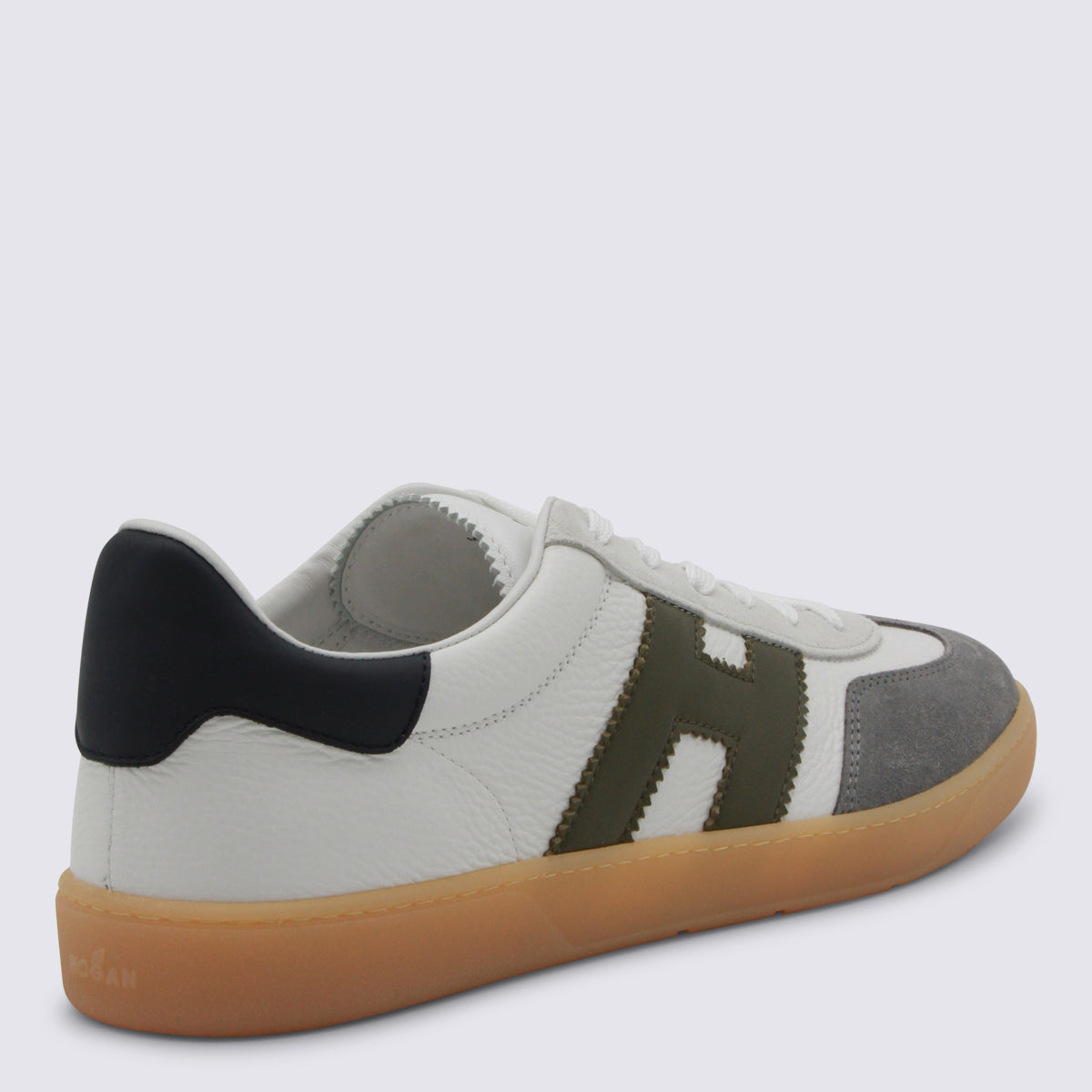 Hogan Sneakers Bianco-oliva-navy _cover Tex/le Sole El
